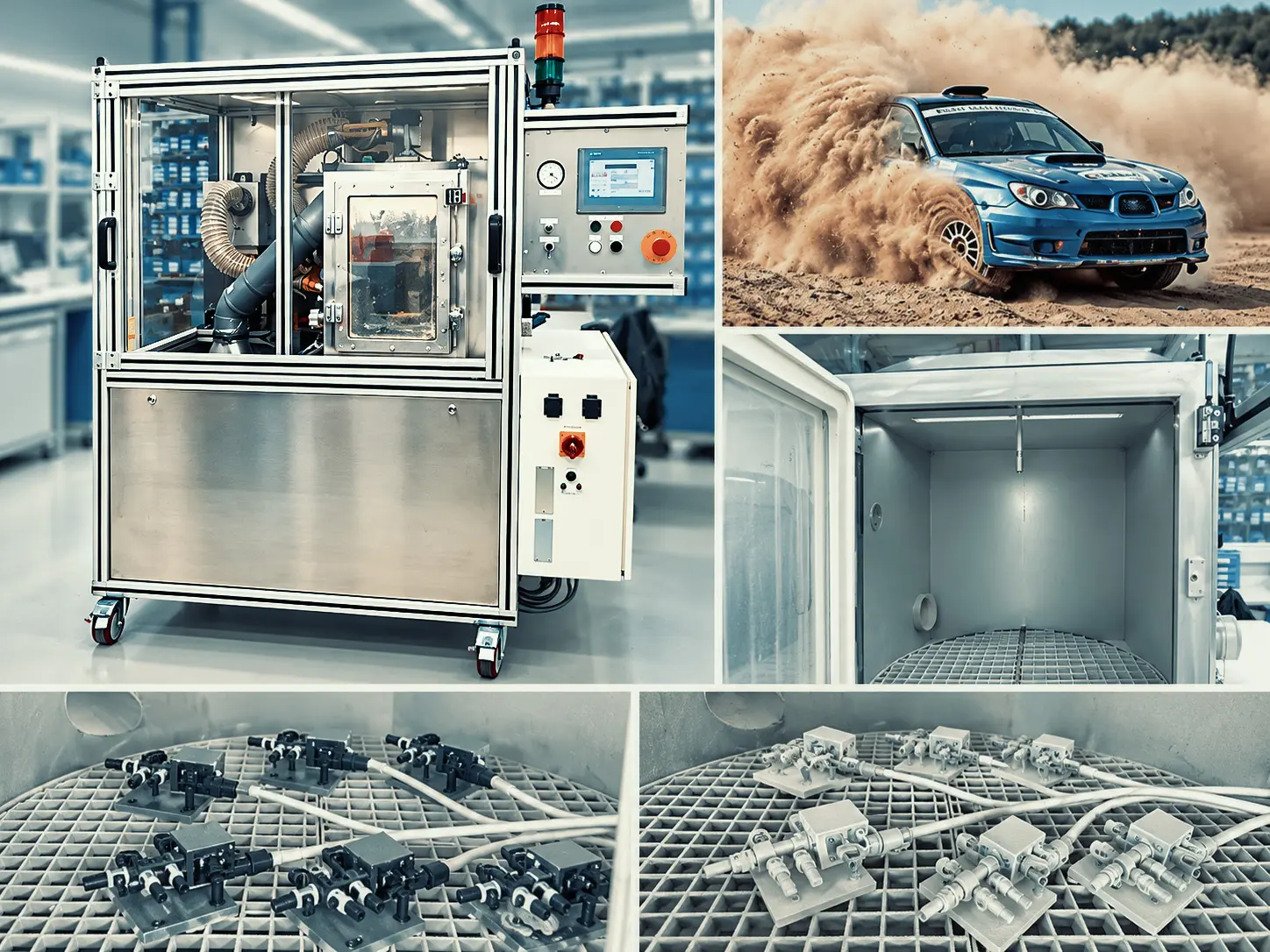 Staubprüfung_ Kammer, Rallye und Prüfmuster